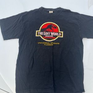 Jurassic world the lost world tee vintage universal tee size XL